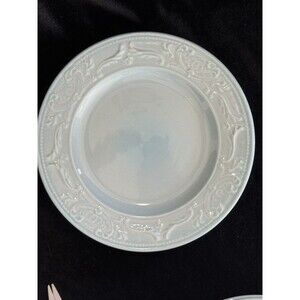 Set 6 Thomson Pottery Vera Haze Blue 8" Rare Pattern Salad/Dessert/Snack Plate